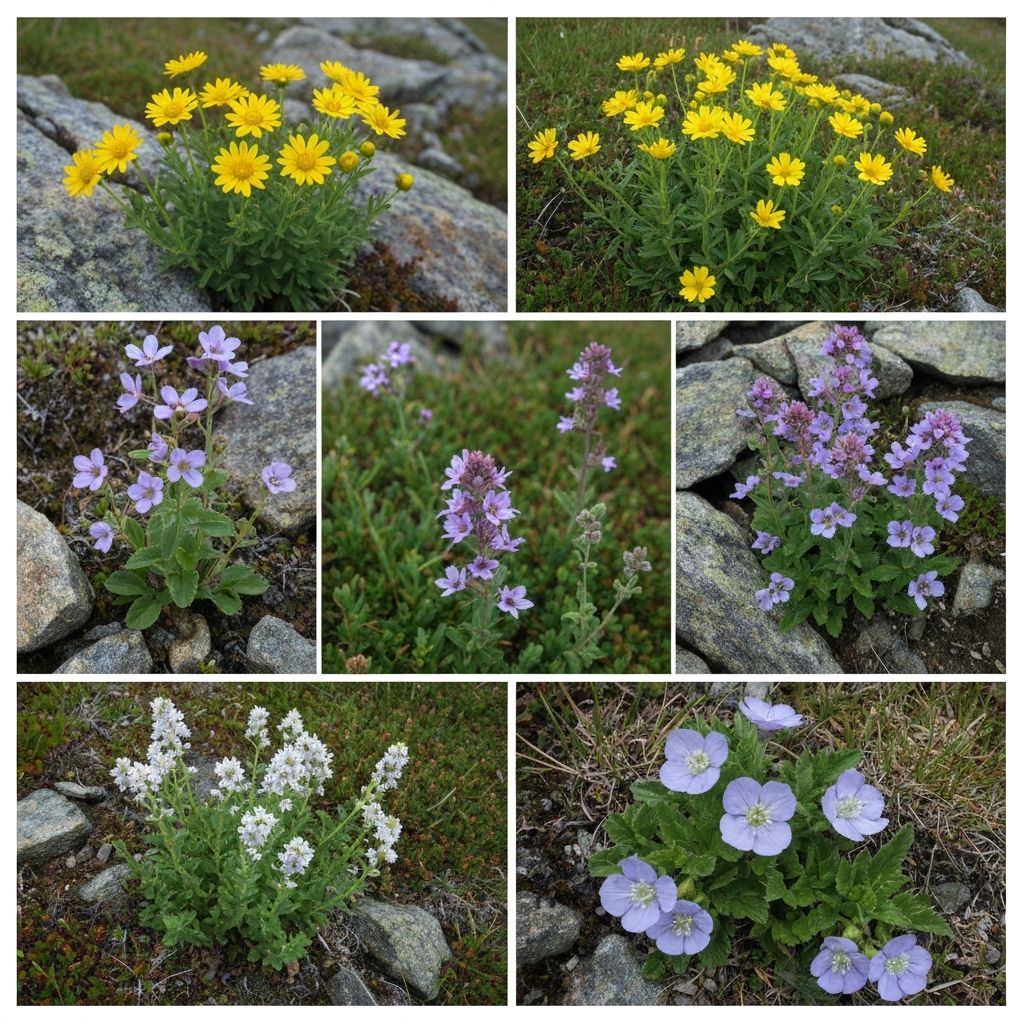 Essbare alpine Pflanzen und Kräuter